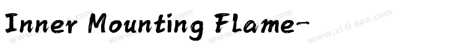 Inner Mounting Flame字体转换